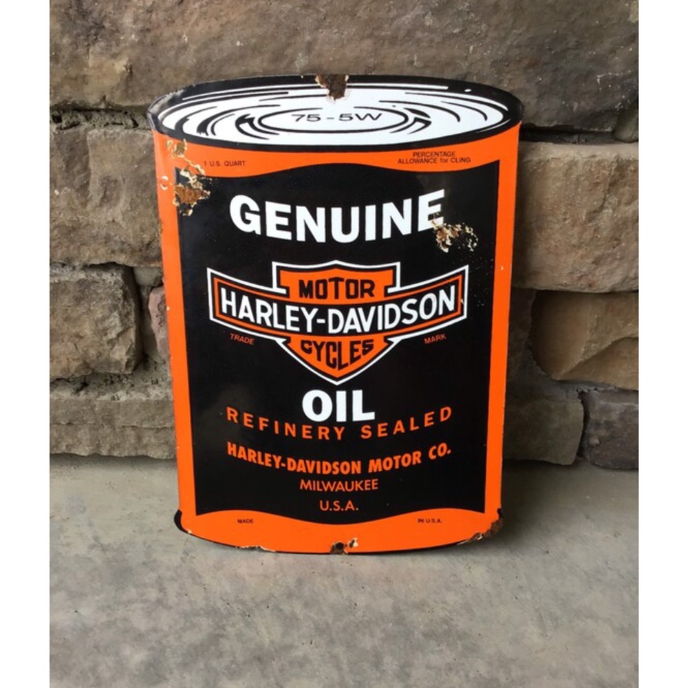 Vintage Harley Davidson Porcelain Sign
